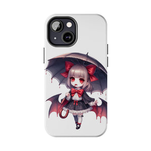 vampire girl horror art Tough Phone Cases
