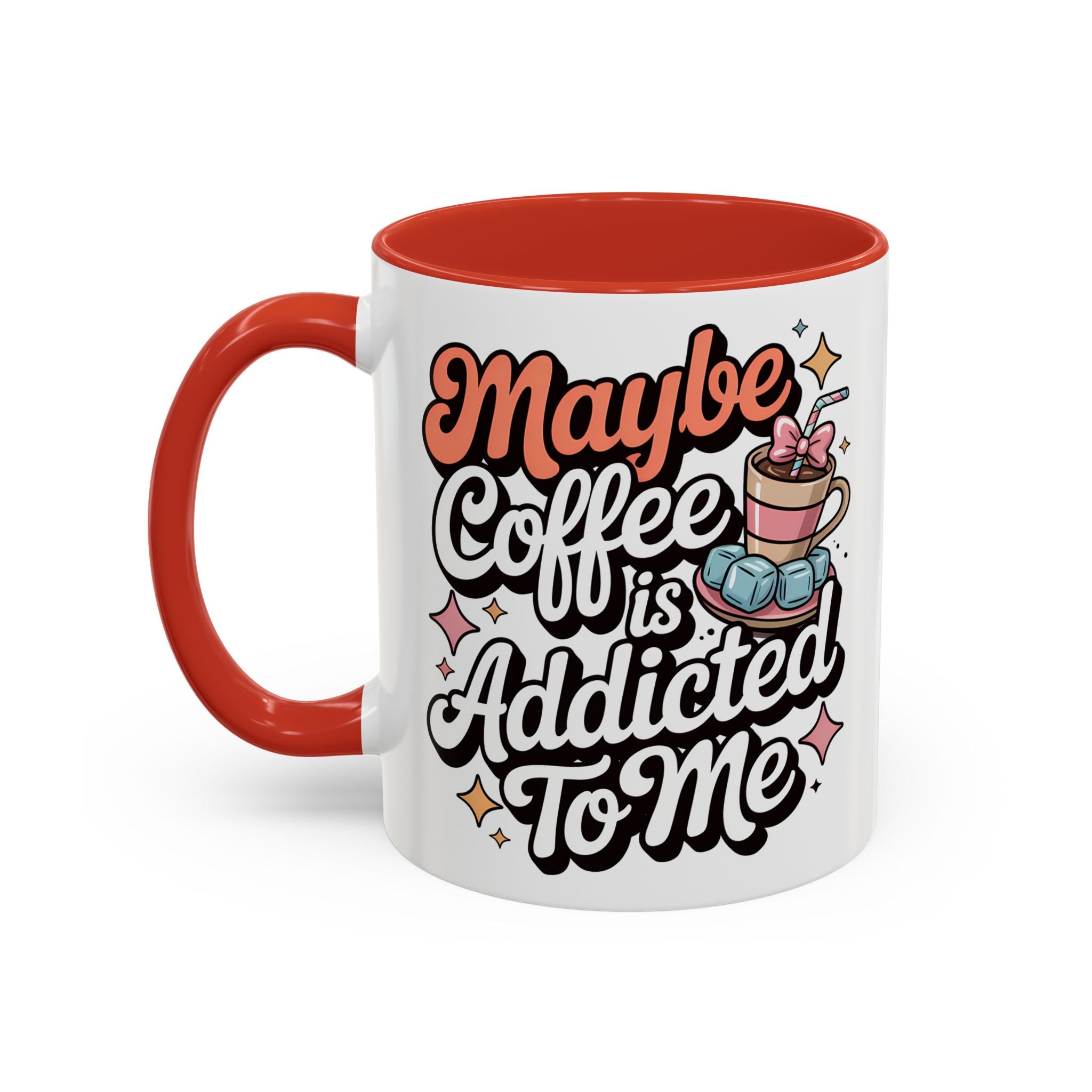 Coffee Addict Accent Mug - Fun Design for Coffee Lovers