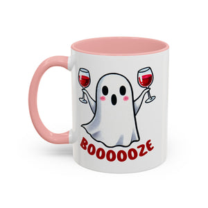 Boozy Ghost Accent Coffee Mug | Funny Halloween Tea Cup, Spooky Gift, Halloween Decor, Ghost Mug for Parties, Unique Drinkware