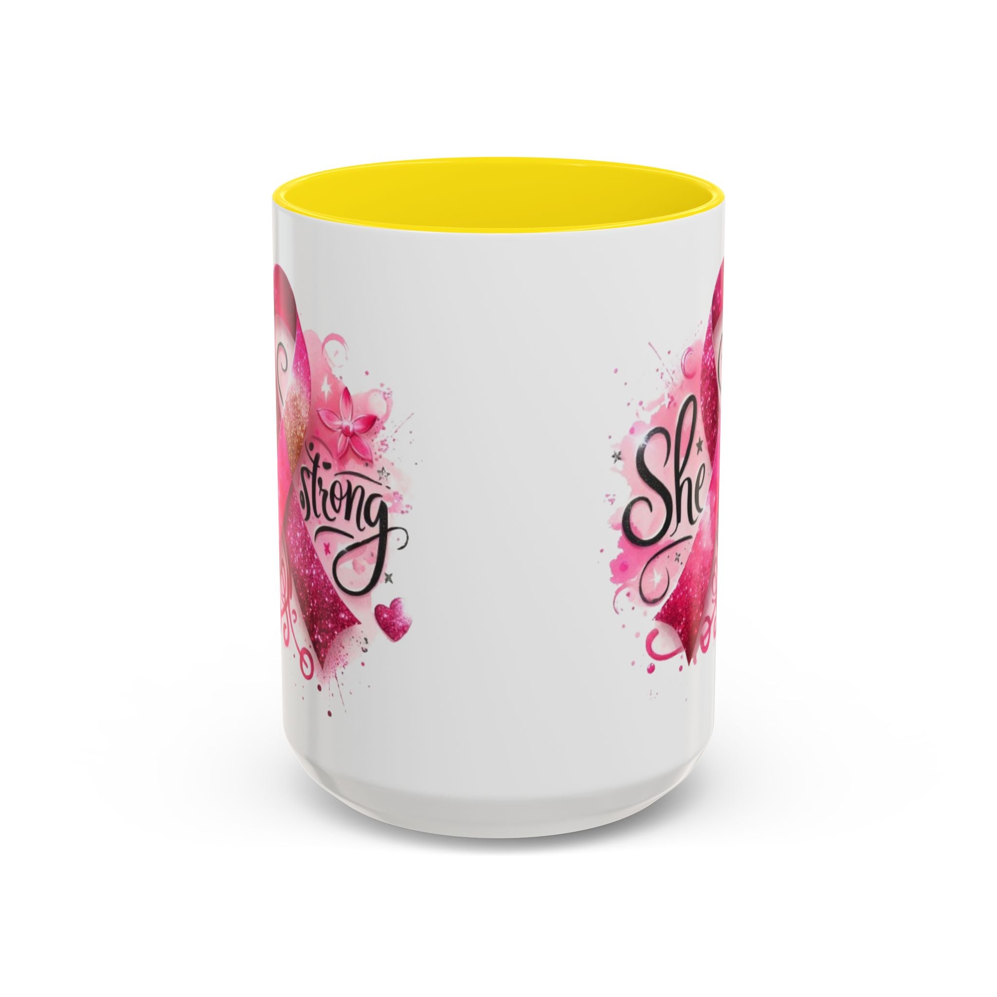 Empowering Pink Ribbon Coffee Mug - Gift for Survivors, Breast Cancer Awareness, Motivational Mug, Inspirational Drinkware, Self-Care Gift