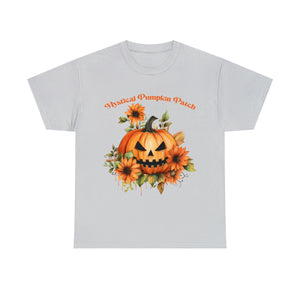 Halloween unisex t shirt mystical pumkin patch fall fun stocking stuffer Unisex Heavy Cotton Tee