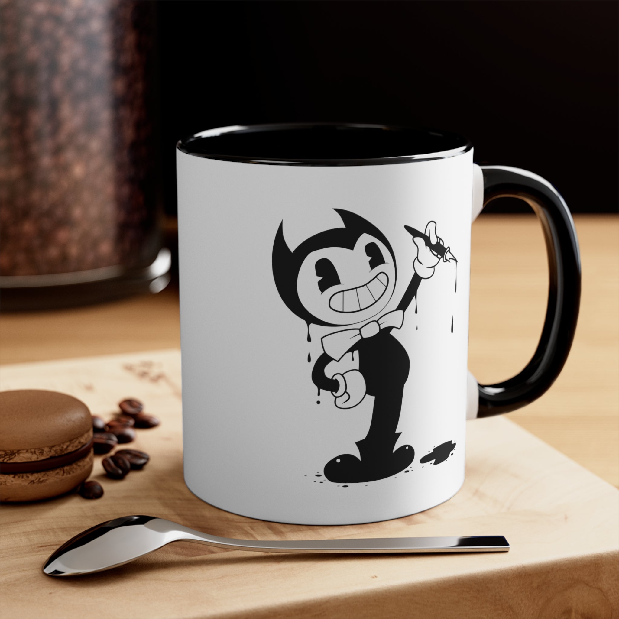 cartoon ink pen Accent Coffee Mug, 11oz