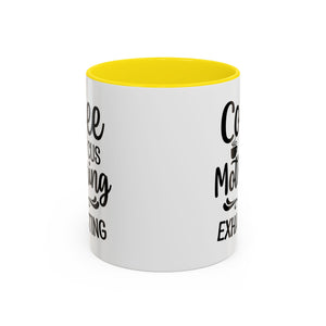 Exhausting Motherhood Coffee Mug, Funny Gift for Moms, Cute Java Cup, Coffee Lover's Mug, Parent Humor, Unique Kitchen Decor