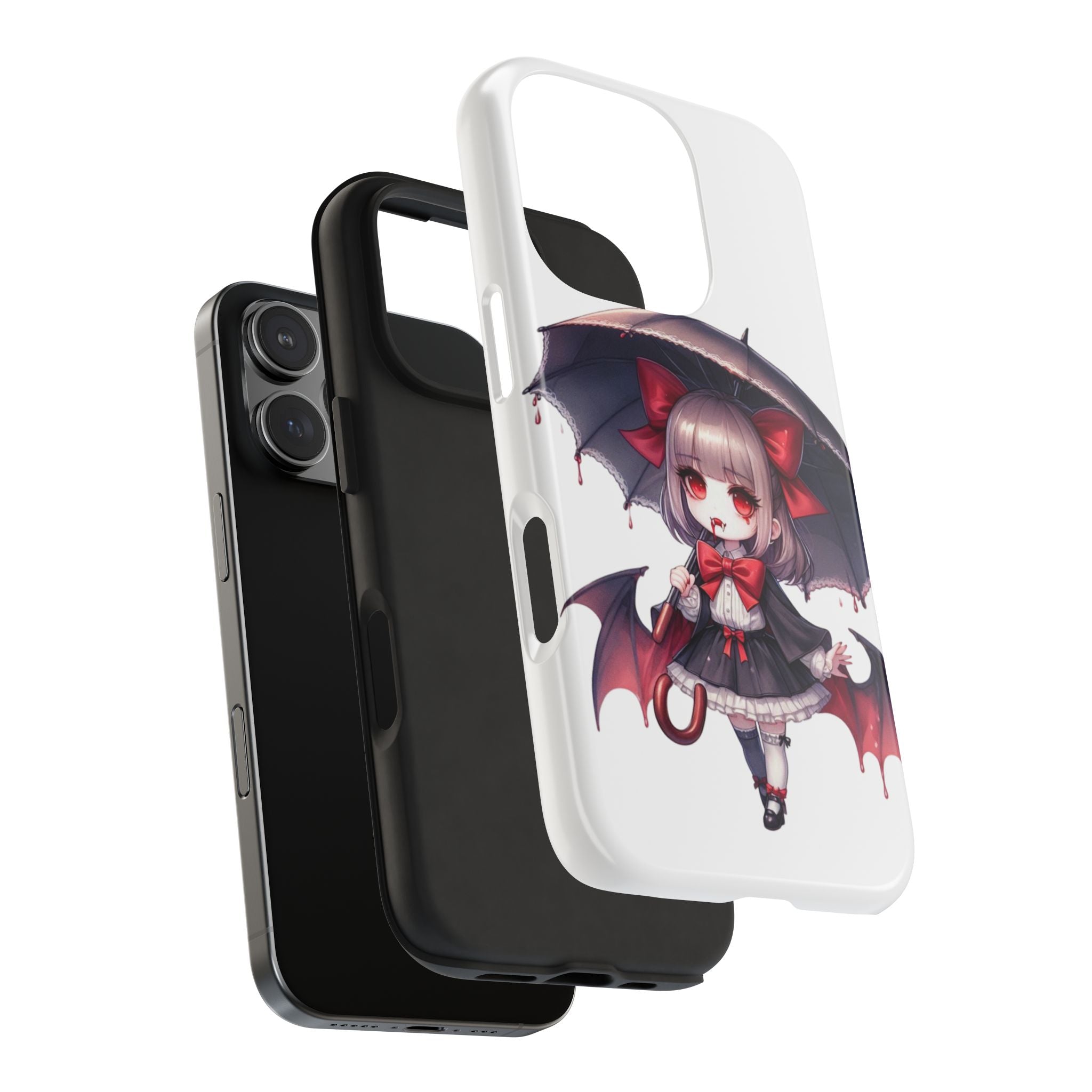 vampire girl horror art Tough Phone Cases