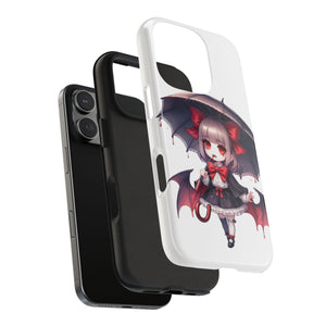 vampire girl horror art Tough Phone Cases