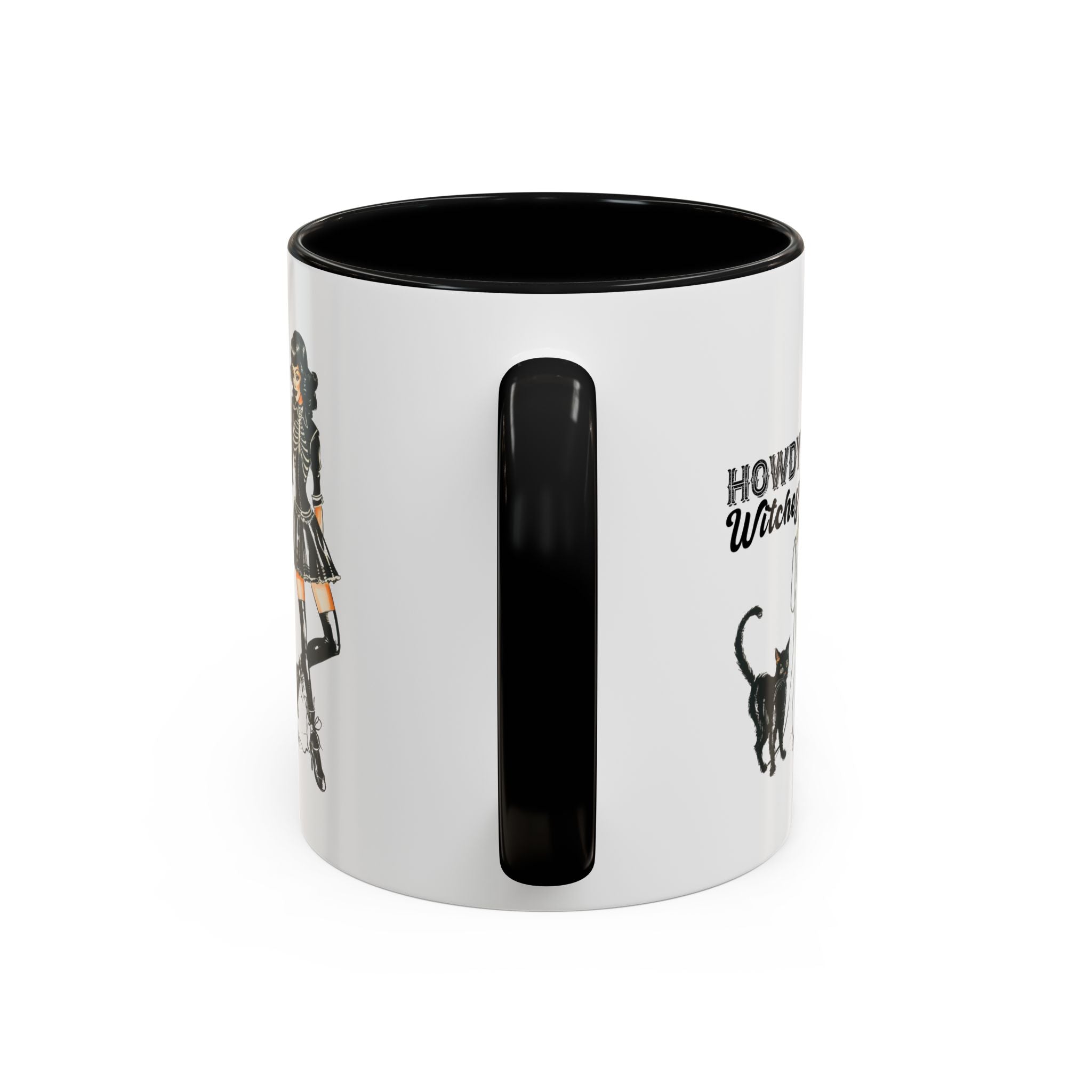 Spooky Cat Coffee Mug, Halloween Gifts, Witchy Home Decor, Black Cat Mug, Cozy Drinkware, Magical Kitchen Accessories