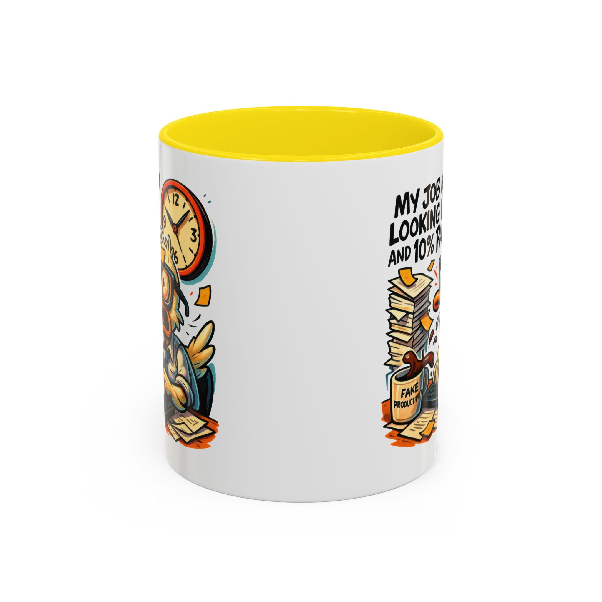 Funny Office Duck Coffee Mug | Perfect Gift for Office Workers, Desk Jokes, Humor, Funny Barista Mug, Creative Gift Idea