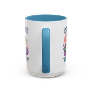 Ocean-Inspired Accent Coffee Mug - 'Go With The Flow' Design turtle