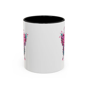 Stronger Than The Storm Accent Coffee Mug - Inspirational Butterfly Design