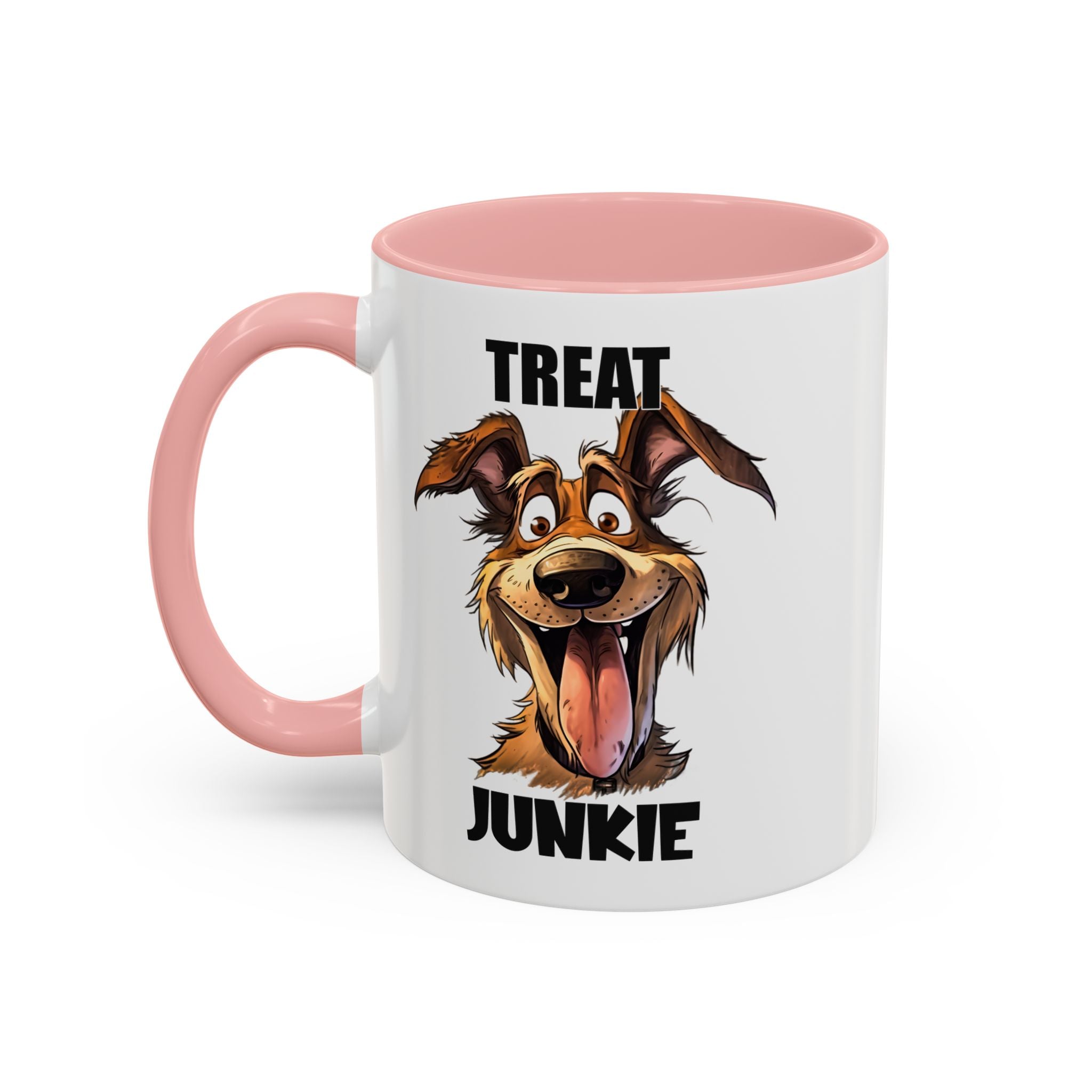 Funny Dog Lover Coffee Mug - Treat Junkie, Pet Gift, Animal Lover Cup, Dog Mom, Unique Mug for Dog Owners