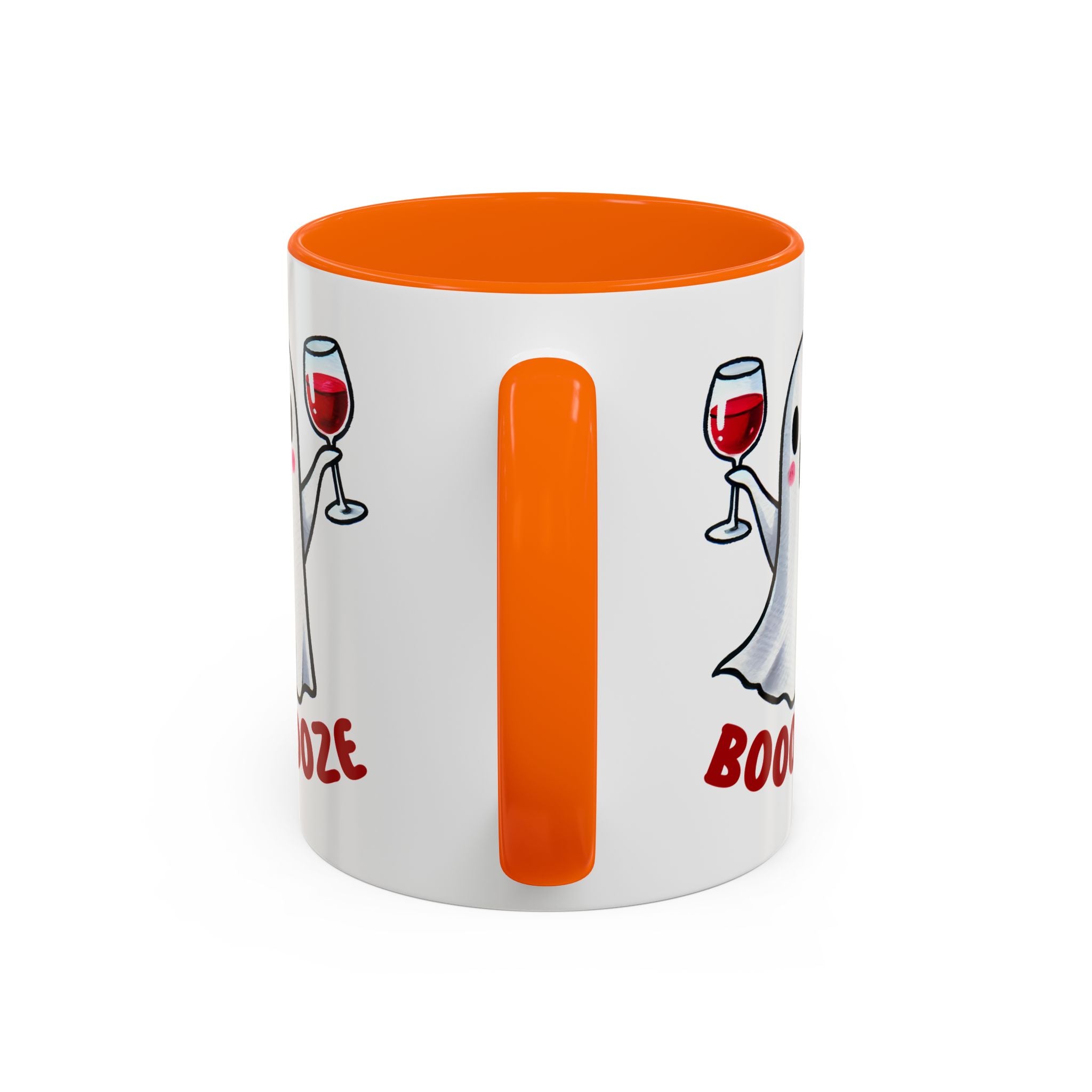 Boozy Ghost Accent Coffee Mug | Funny Halloween Tea Cup, Spooky Gift, Halloween Decor, Ghost Mug for Parties, Unique Drinkware