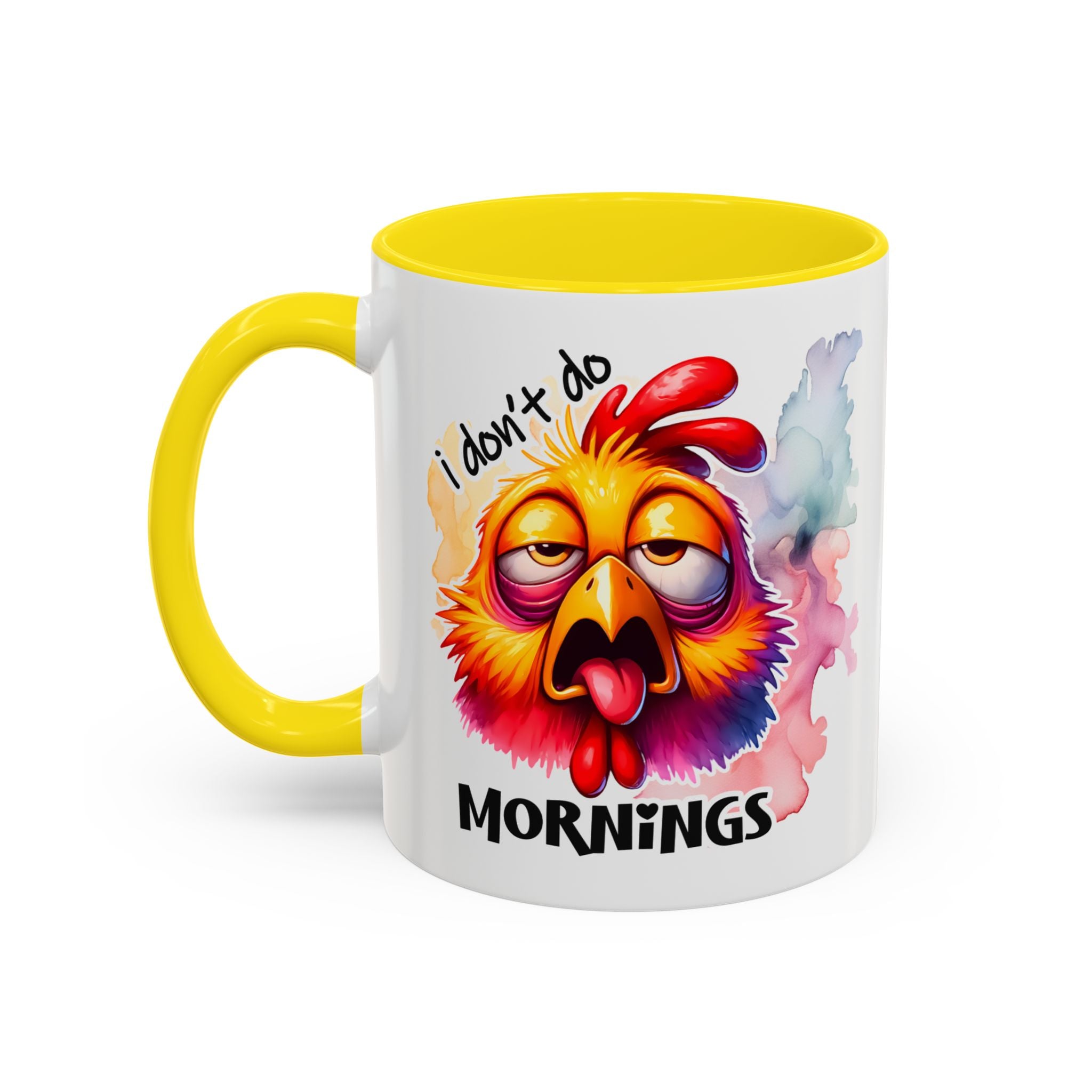 Funny Morning Coffee Mug, Humor Mug, Gift for Coffee Lovers, Sleepy Chicken Mug, Cute Drinkware, Holiday Present
