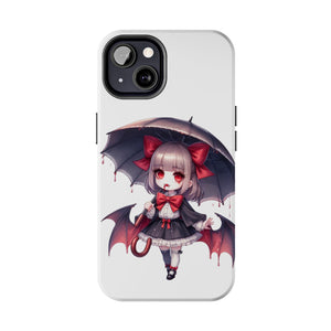 vampire girl horror art Tough Phone Cases