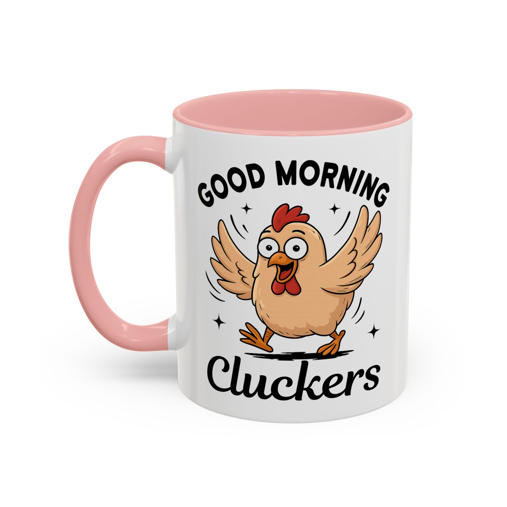 Good Morning Cluckers Coffee Mug — Funny Chicken Farmhouse Ceramic Mug (11/15oz) sarcasm