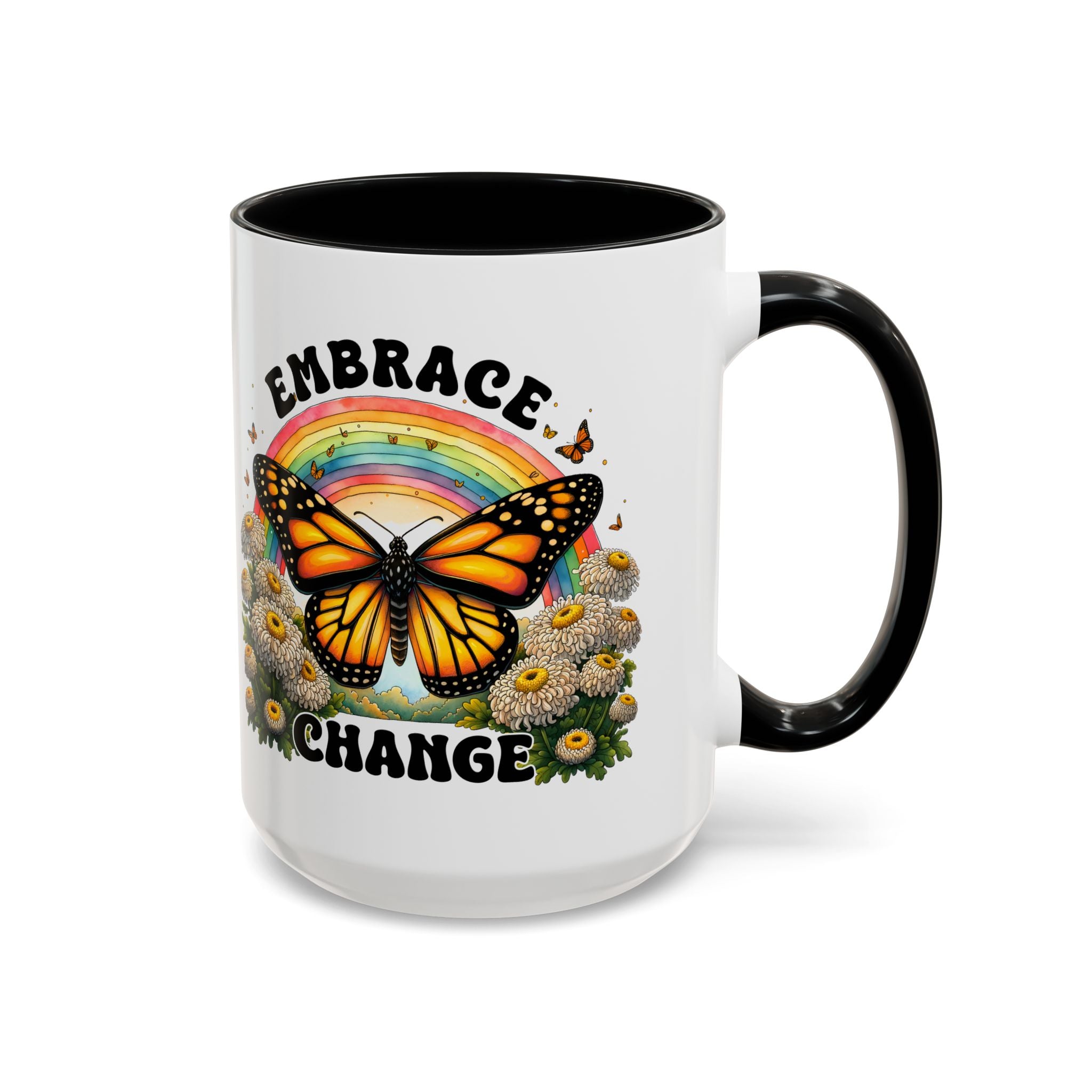 Embrace Change Butterfly Coffee Mug – Inspirational Gift for Nature Lovers