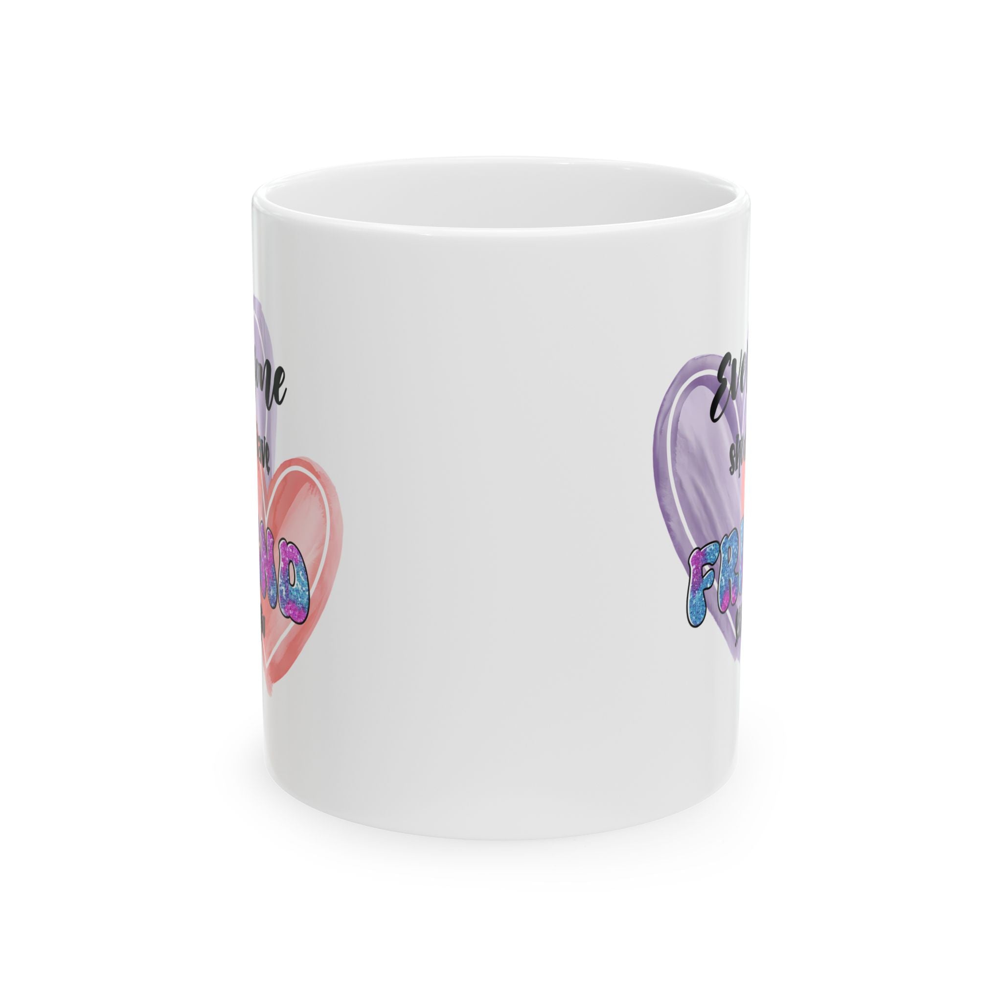 Heartfelt friends coffee  Mug - Perfect for Gifts, Cozy Mornings, Valentine's Day, & More, Unique Coffee Cup, Heart Design