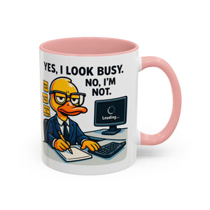 Funny Office Mug, Quirky Coffee Cup, Duck Humor Mug, Gift for Coworkers, Cute Desk Mug