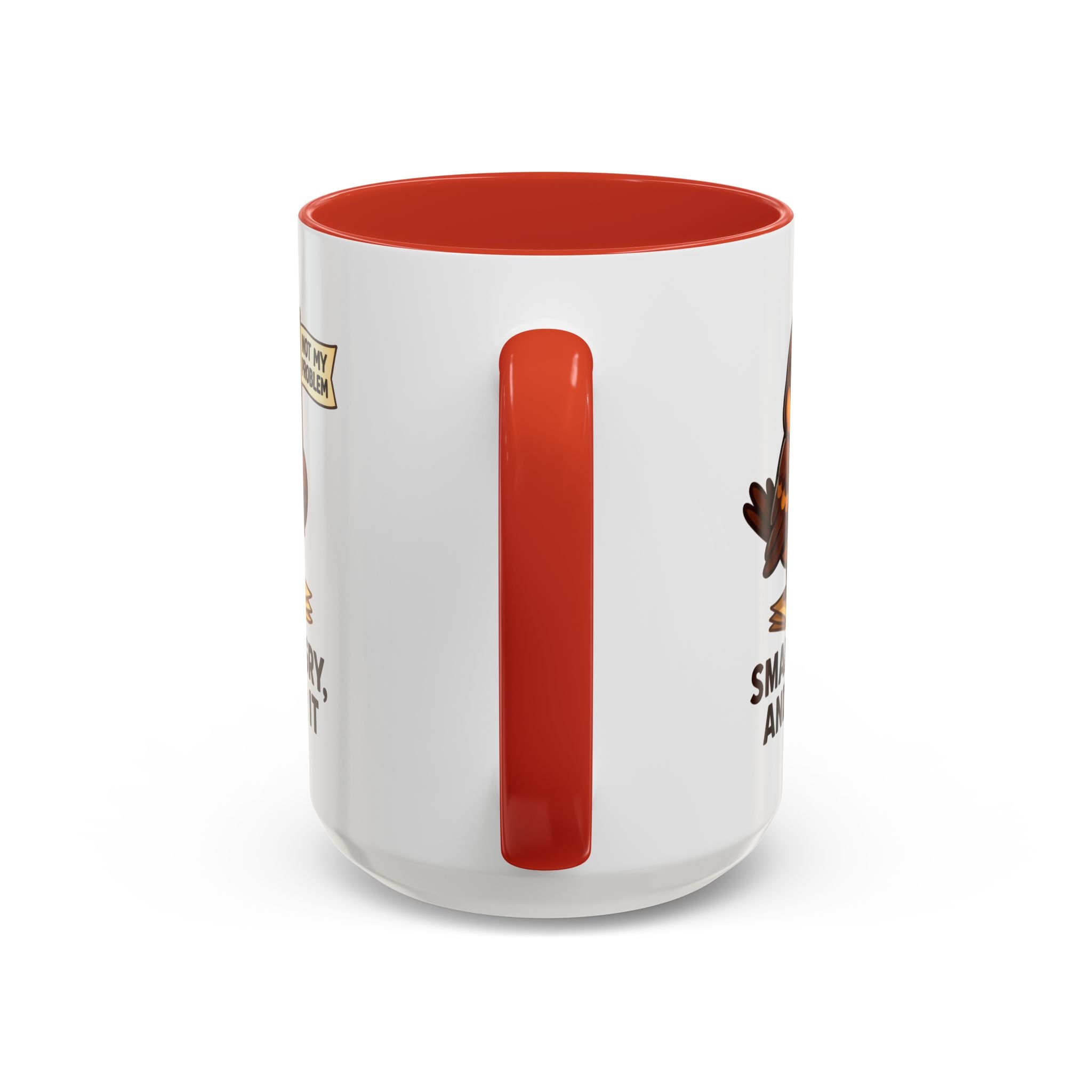 Funny Owl Coffee Mug, not my problem  Small Angry Owl Cup, Coffee Lover Present, Quirky Office