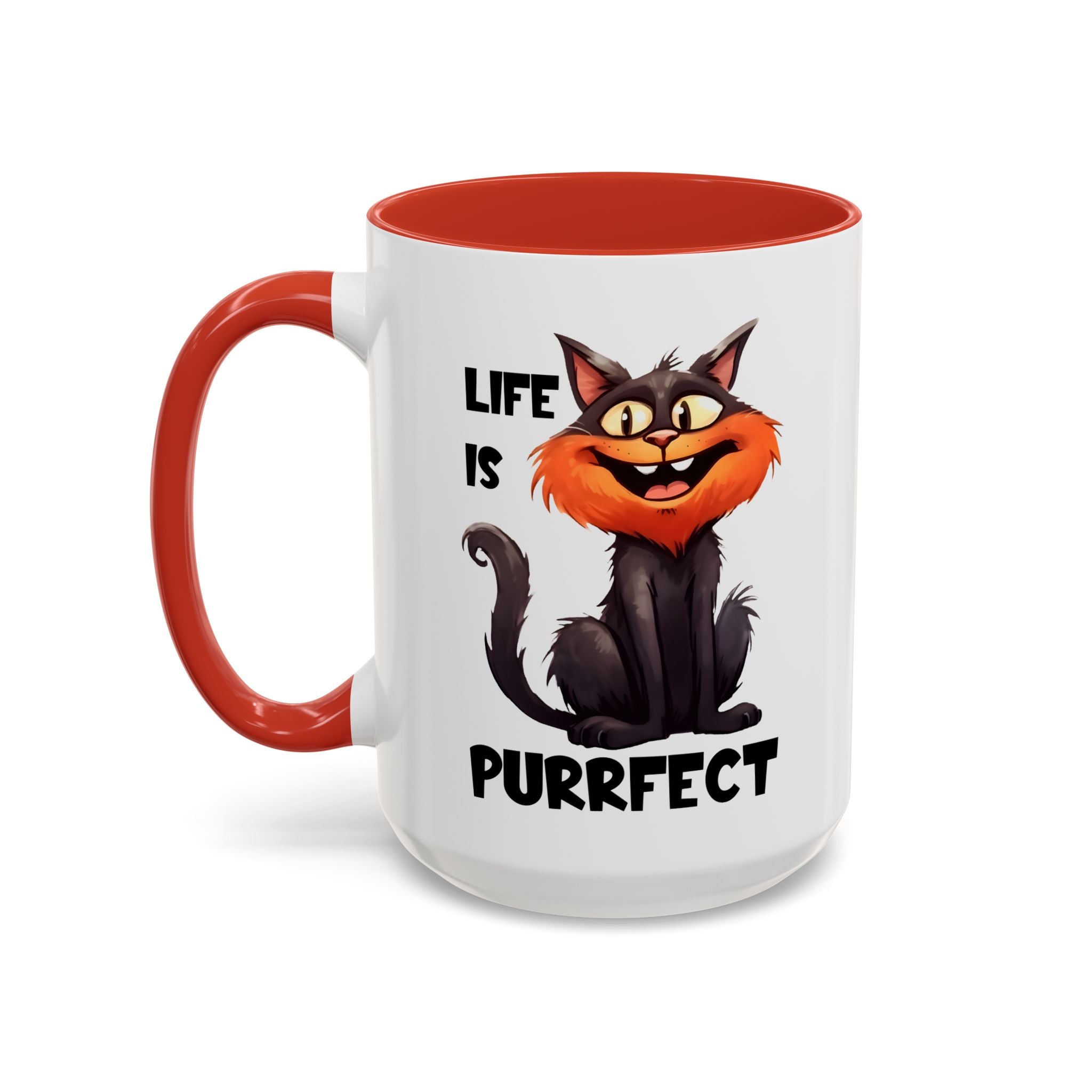 Purrfect Cat Accent Coffee Mug, Cat Lover Gift, Funny Drinkware, Cute Kitchen Accessory, Pet Owner Mug, Unique Gift Idea