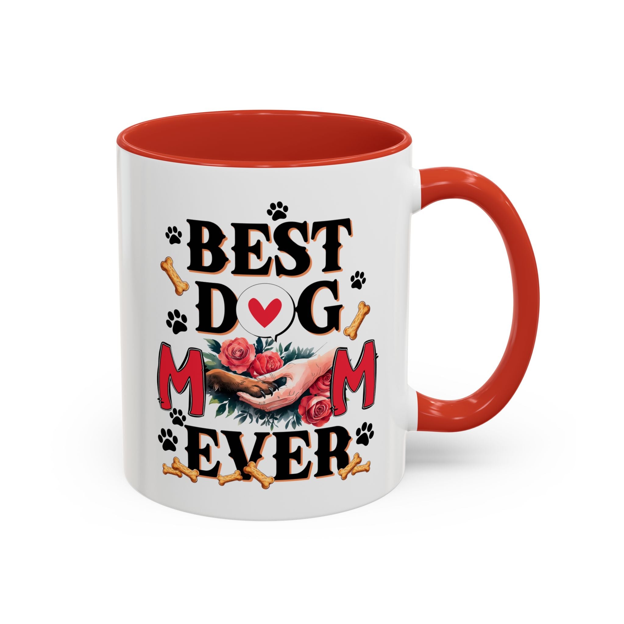 Best Dog Mom Ever Coffee Mug - Perfect Gift for Dog Lovers, Pet Moms, Animal Lovers, Dog-Themed Kitchen Decor, Best Friend Gift