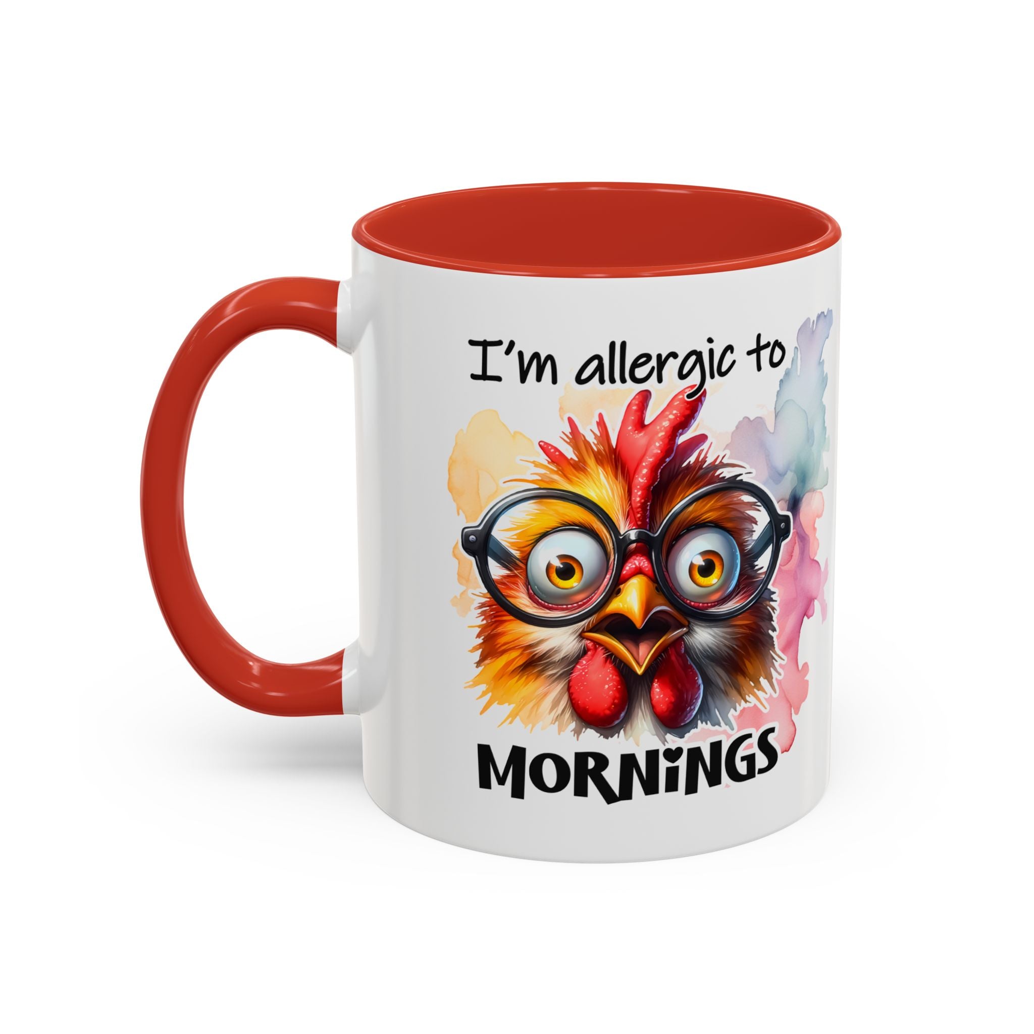 Funny Morning Coffee Mug, Gift for Coffee Lovers, Humorous Mug, Office Mug, Unique Cup for Mornings, Chicken Design