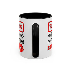 Funny Warning Coffee Mug - 'Mouth Operates Faster Than Brain' - Perfect for Coffee Lovers