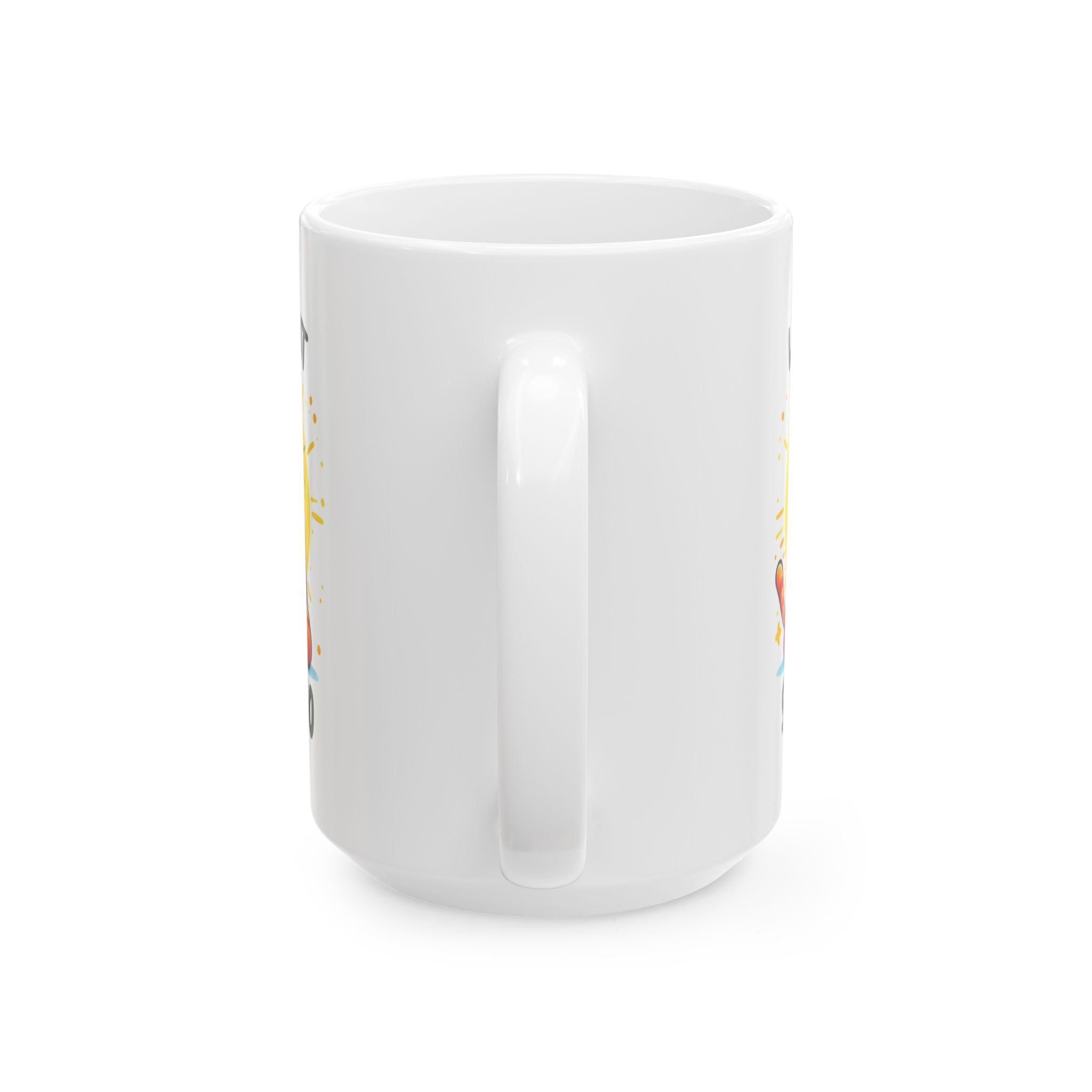 yoga cat let go funny Ceramic Mug, (11oz, 15oz)