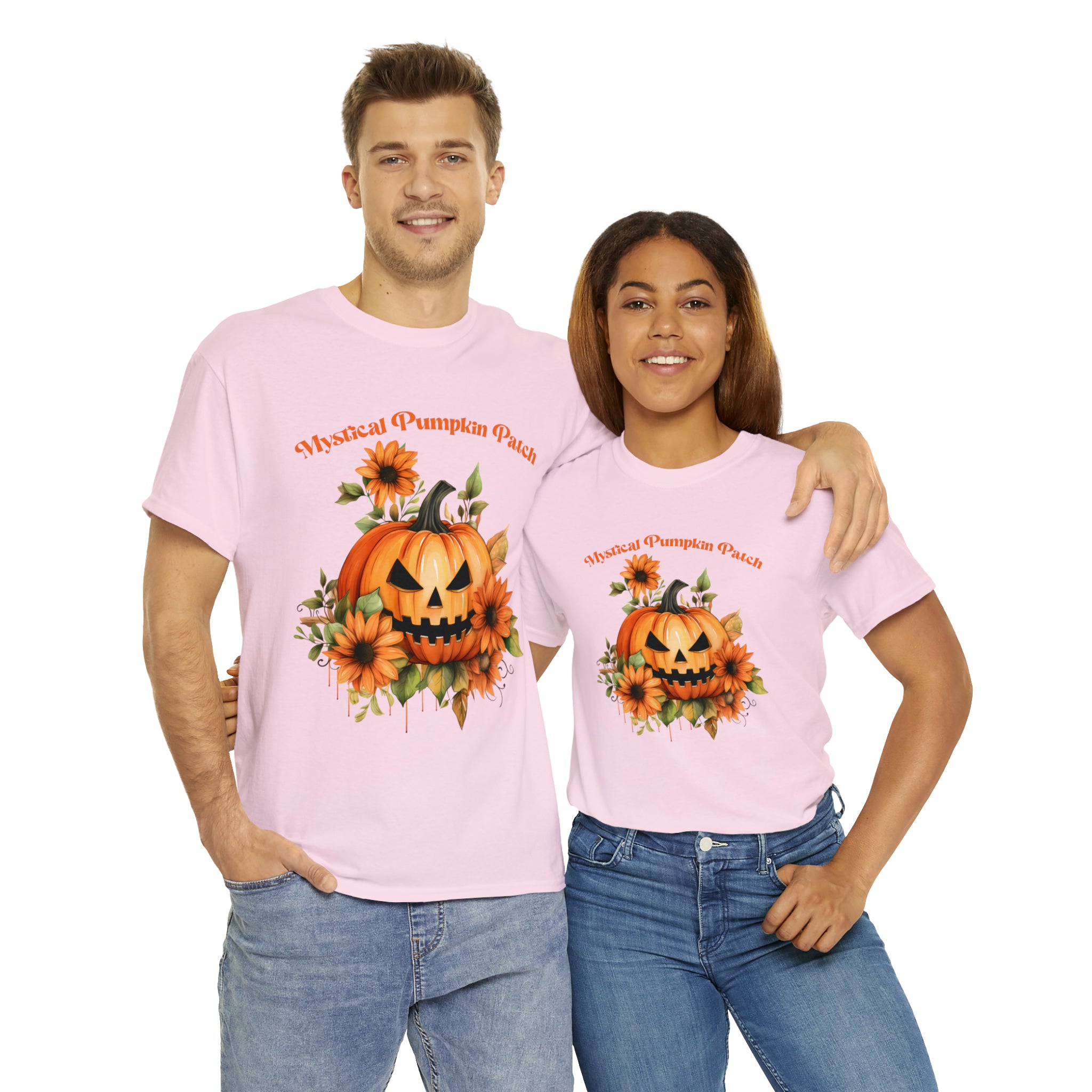 Halloween unisex t shirt mystical pumkin patch fall fun stocking stuffer Unisex Heavy Cotton Tee
