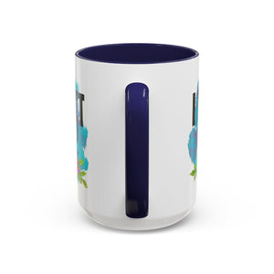 I Don't Care! Floral Accent Coffee Mug - 11oz & 15oz sarcasm funny