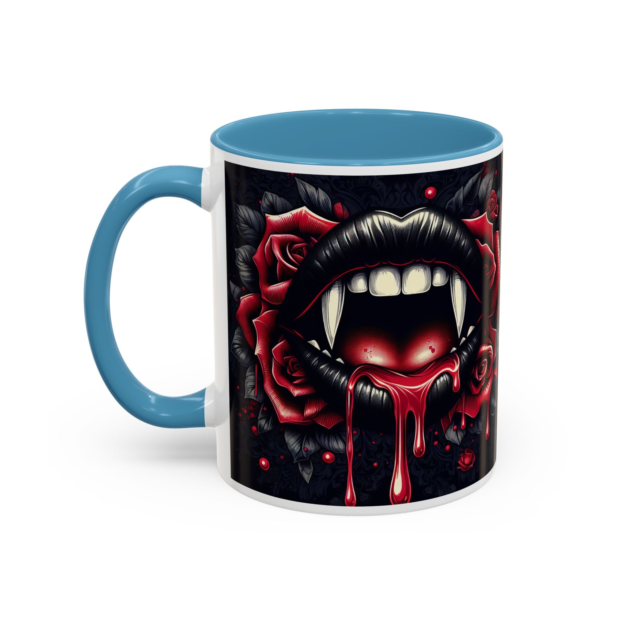Gothic Vampire Rose Coffee Mug | Perfect for Halloween, Unique Gift, Dark Aesthetic, Gothic Decor, Horror Collectible