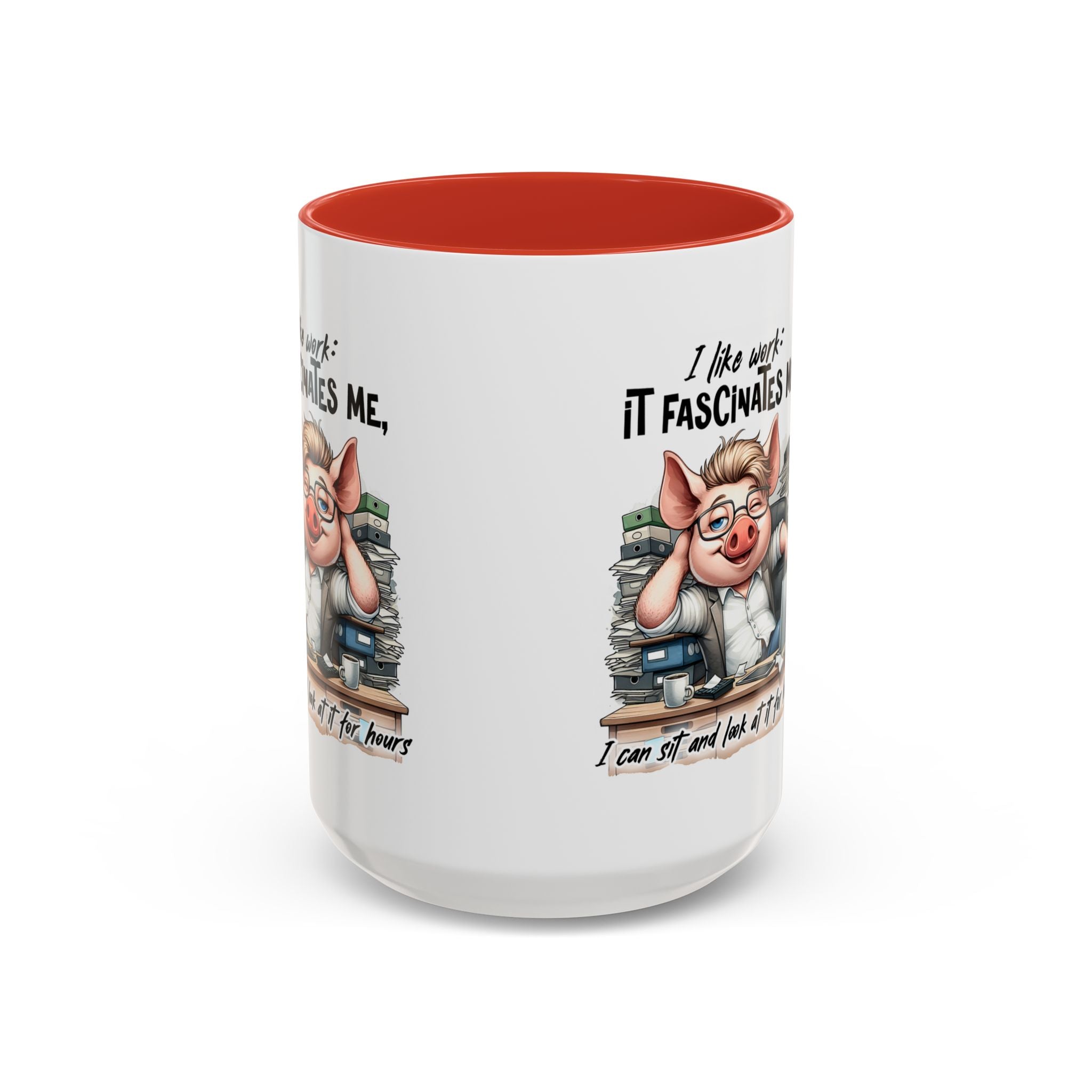 Whimsical Pig Coffee Mug, Funny Gift for Animal Lovers, Unique Office Mug, Cute Coffee Cup, Perfect for Birthdays, Holidays