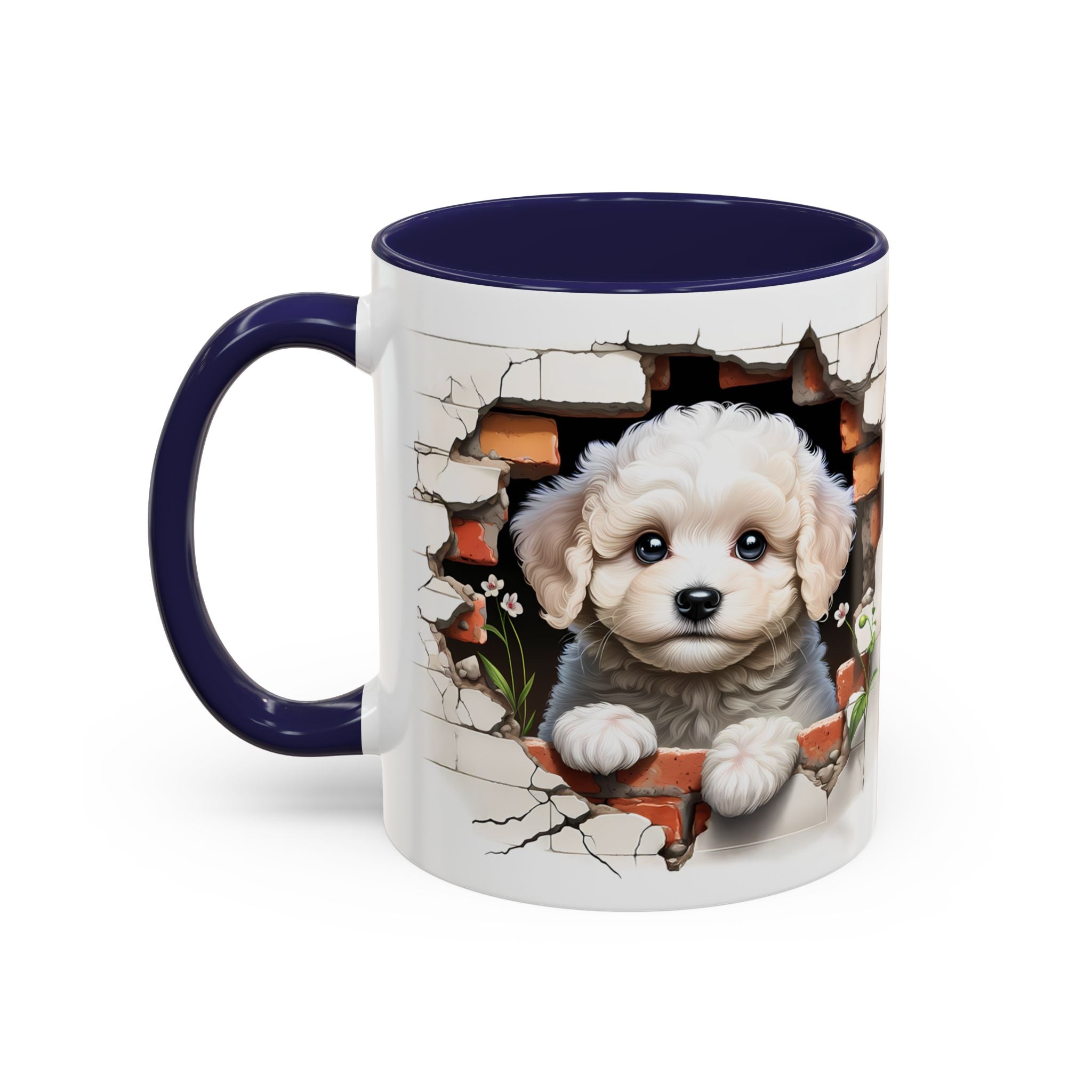 Cute Puppy Accent Coffee Mug - Adorable Dog Lover Gift, Pet-Themed Mug, Home Decor, Ideal for Gifts, Animal Enthusiast