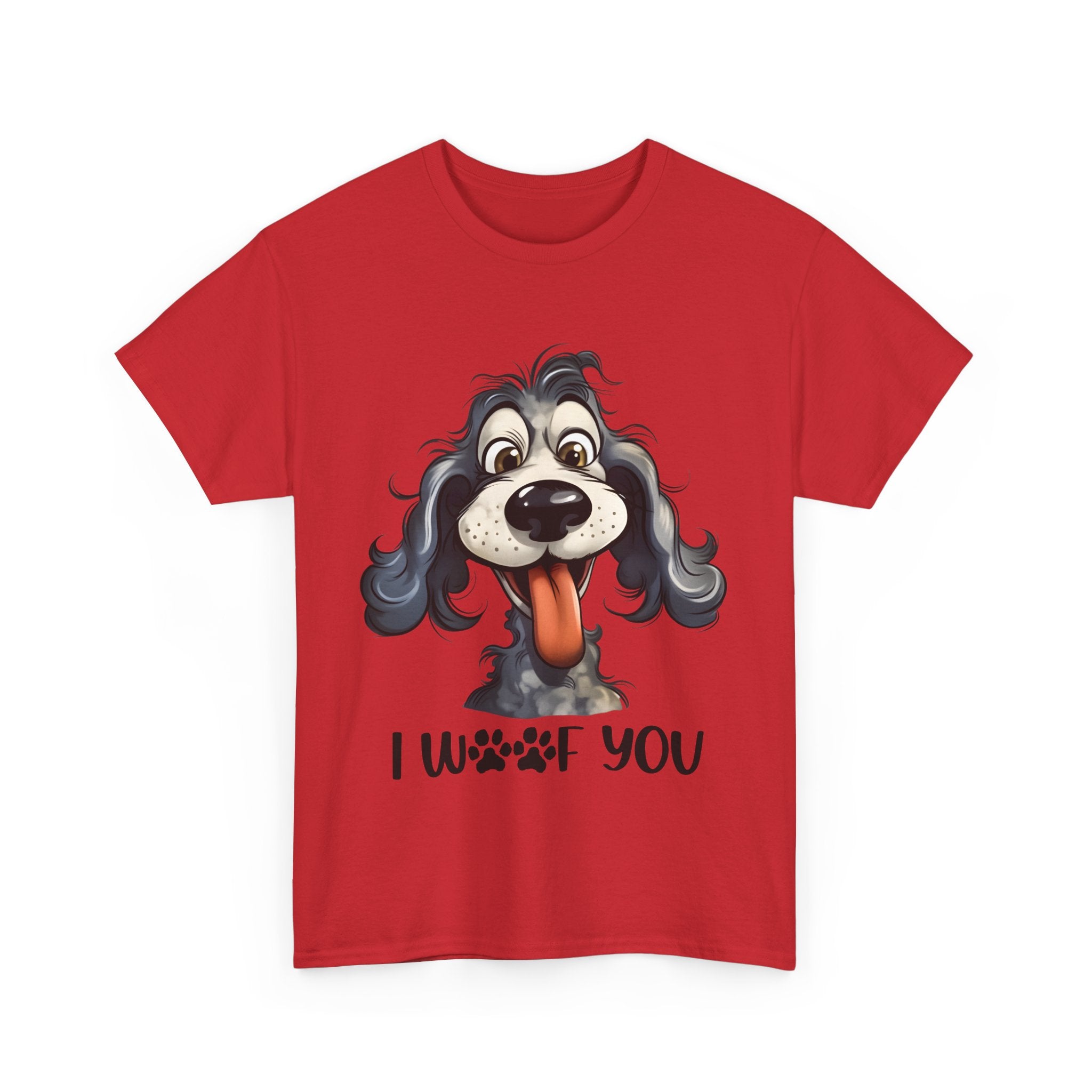 Cute Dog Lover Tee | I WOOF You T-Shirt, Pet Lover Gift, Dog Mom Shirt, Casual Wear, Anniversary Gift