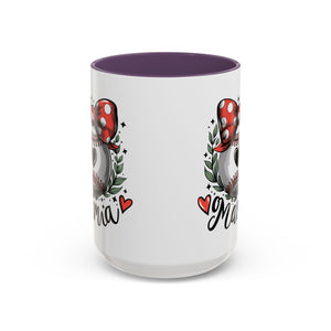 Mama's Accent Coffee Mug | Baseball & Heart Design | Gift for Mom, Mother's Day, Birthday, Coffee Lovers, Baseball Fans