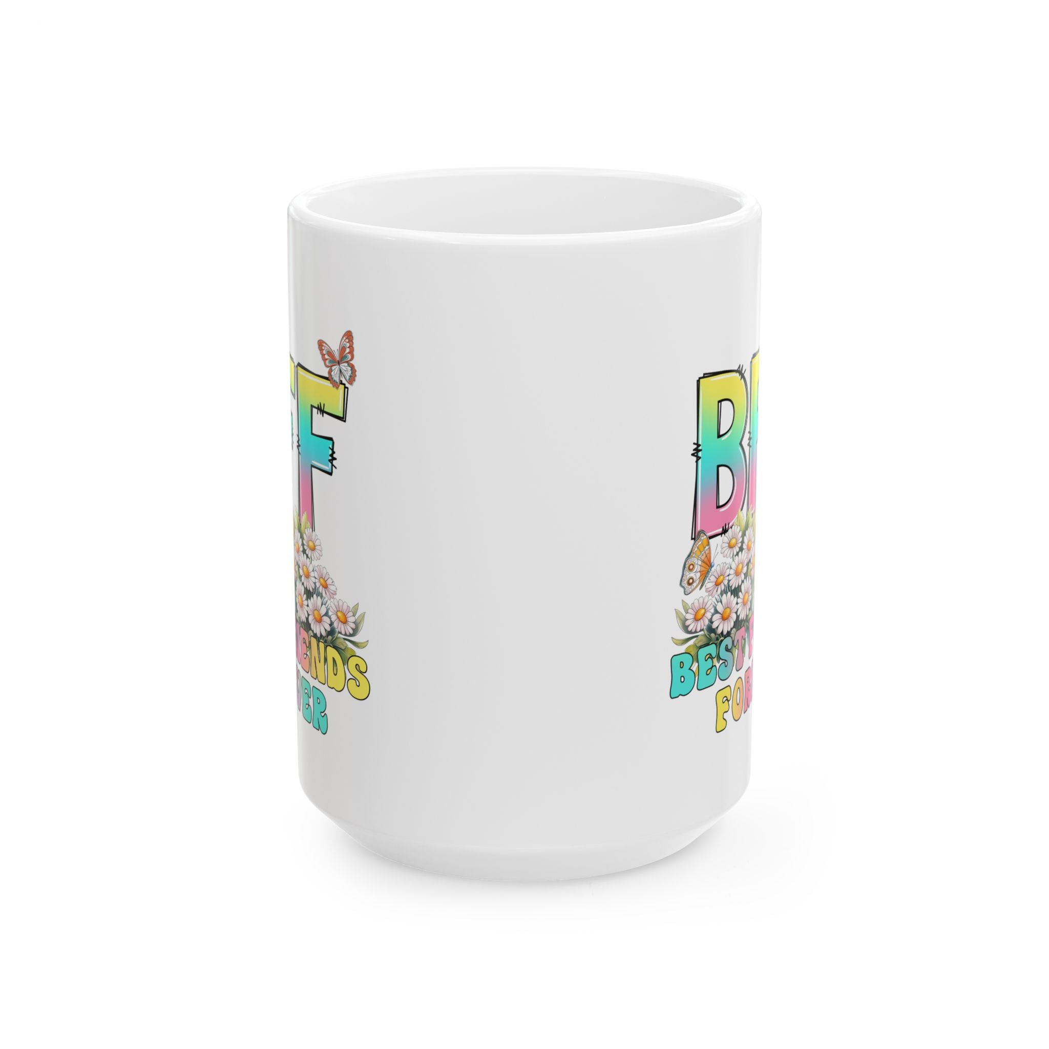 Best Friends Ceramic Mug | Cute Gift for BFFs | Fun Coffee Cup | Birthday, Friendship Day, Appreciation Gift