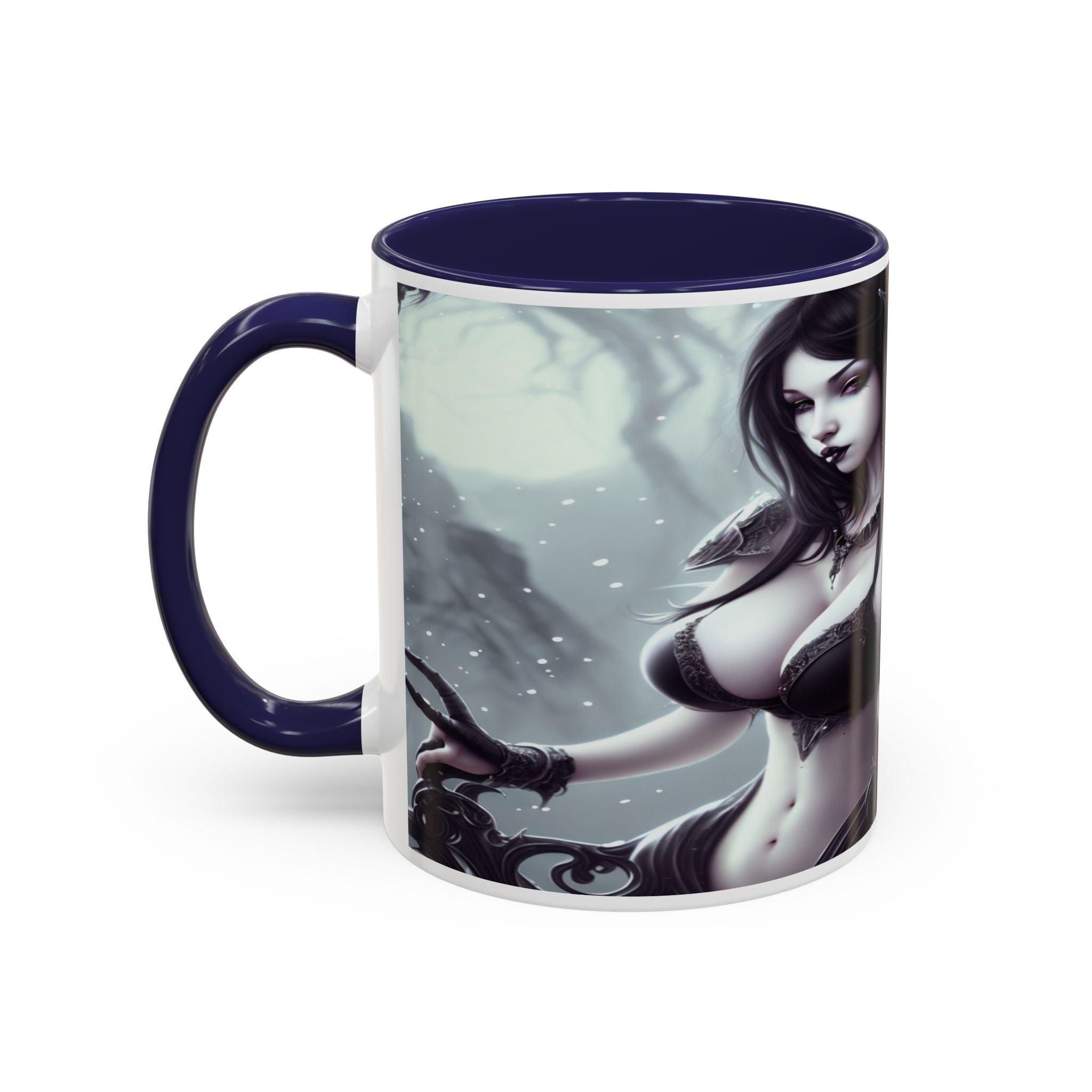 sexy busty woman Gothic Fantasy Coffee Mug – 11oz & 15oz Sculpted Design horror art