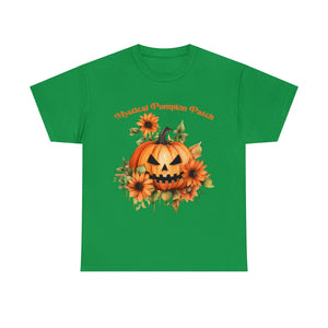 Halloween unisex t shirt mystical pumkin patch fall fun stocking stuffer Unisex Heavy Cotton Tee