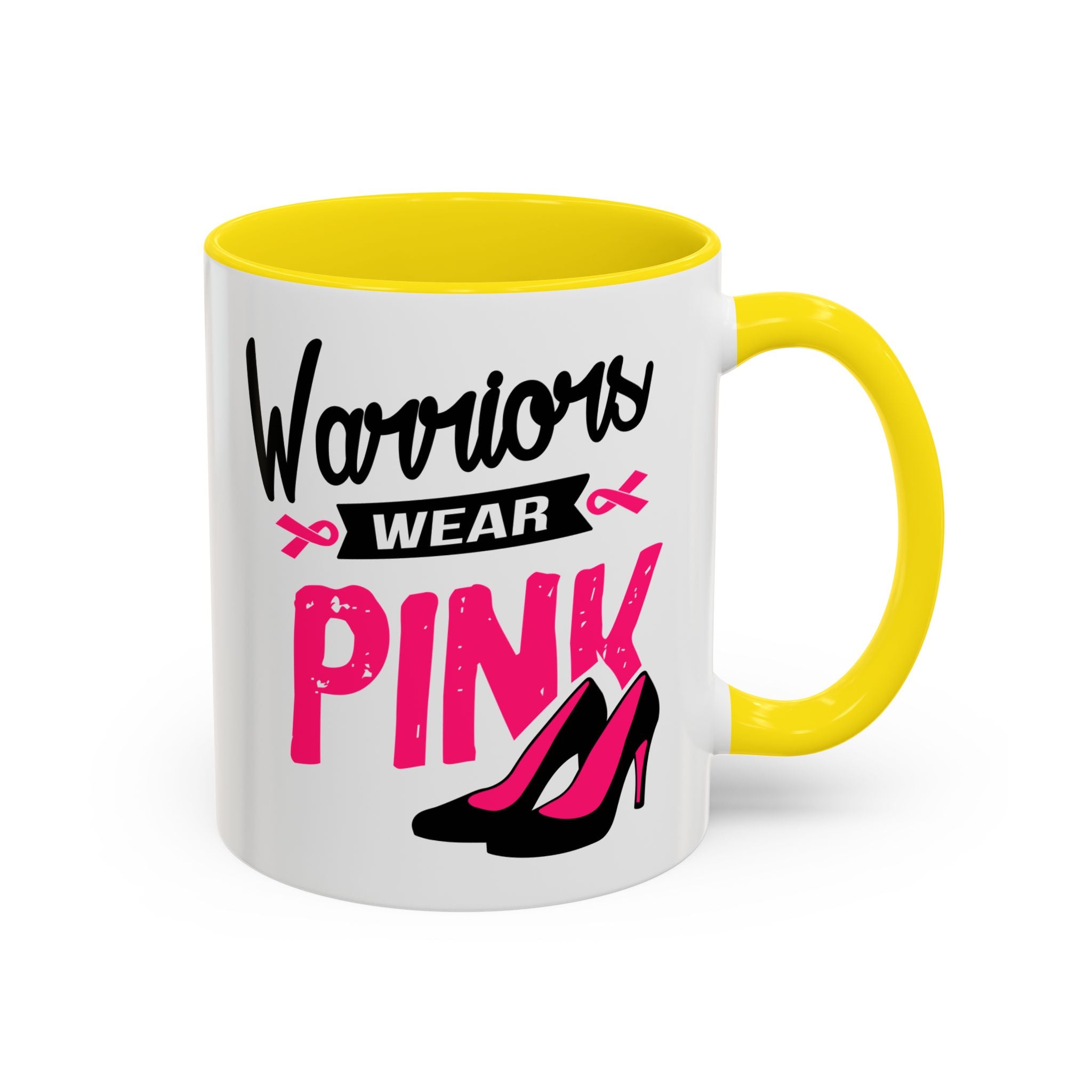 Breast Cancer Awareness Coffee Mug, Inspirational Gift, Warrior Mug, Pink Ribbon Awareness, Supportive Beverage Cup