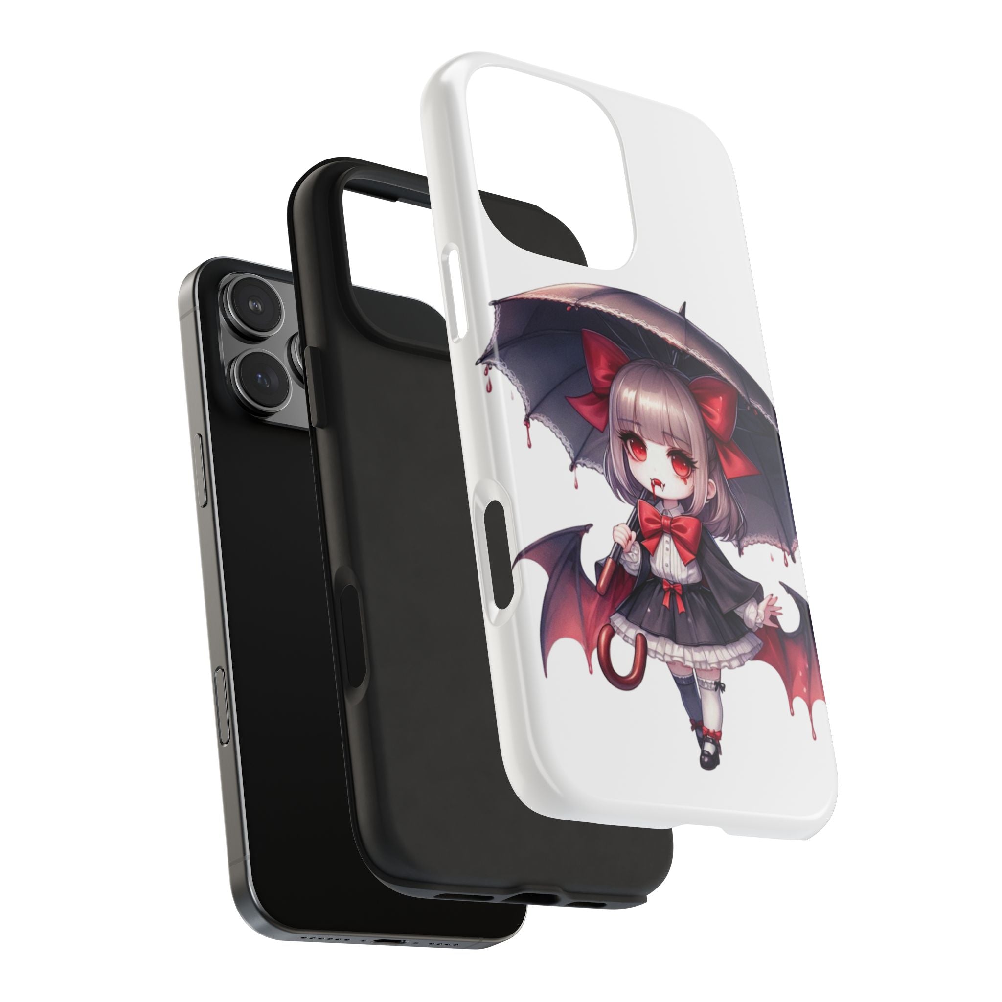 vampire girl horror art Tough Phone Cases