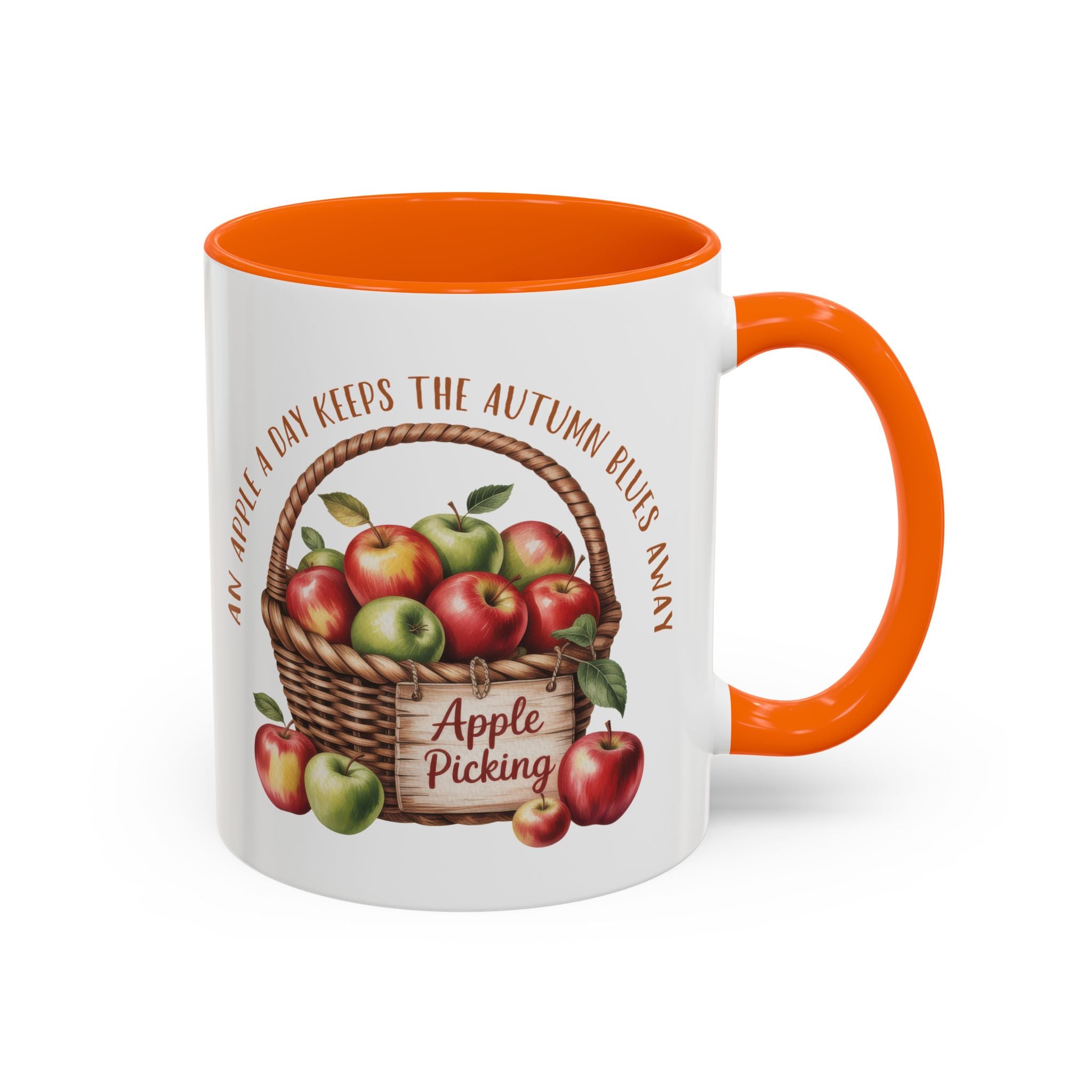 Autumn Apple Picking Coffee Mug - 11 and 15oz - Perfect Gift for Fall Lovers