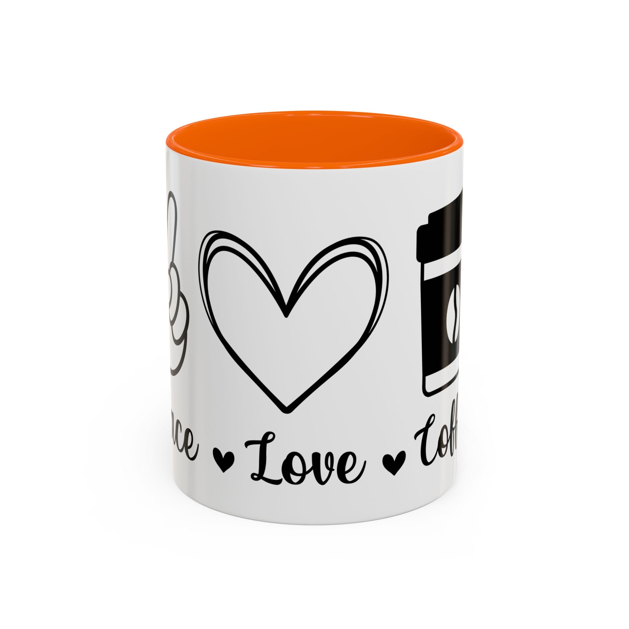 peace love coffee Accent Coffee Mug (11, 15oz)