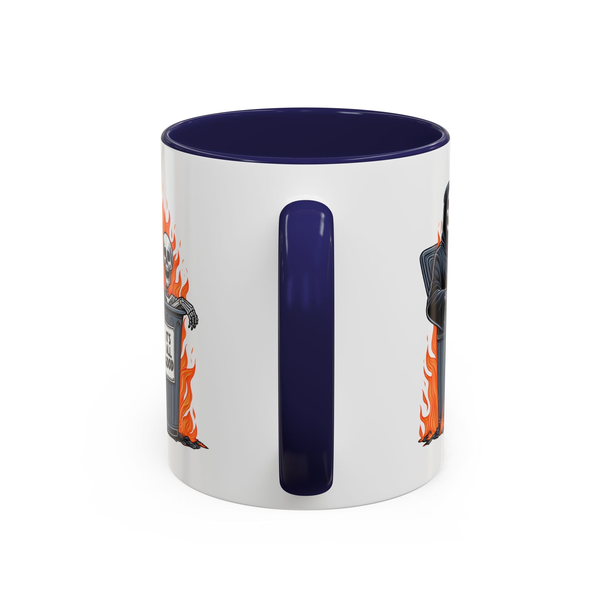 Funny Grim Reaper Coffee Mug - Perfect for Halloween, Gift for Friends, Quirky Kitchen Decor, Novelty Drinkware