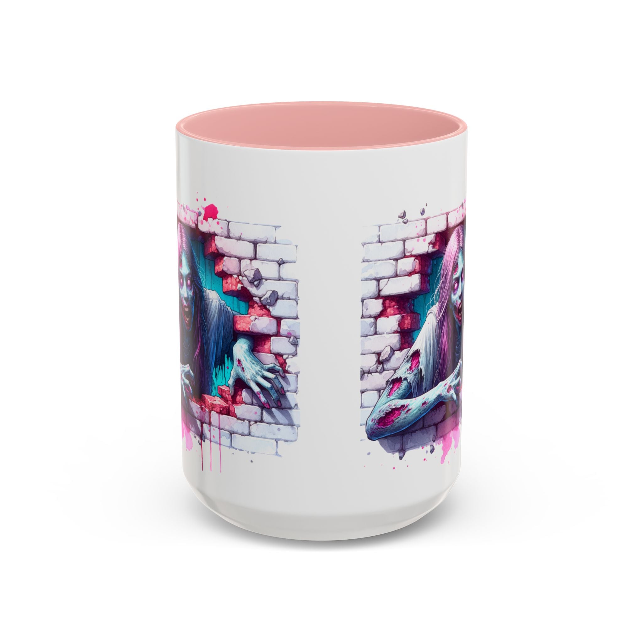 Spooky Zombie Accent Coffee Mug | Halloween Gift, Horror Decor, Unique Coffee Cup, Gothic Style, Zombie Art