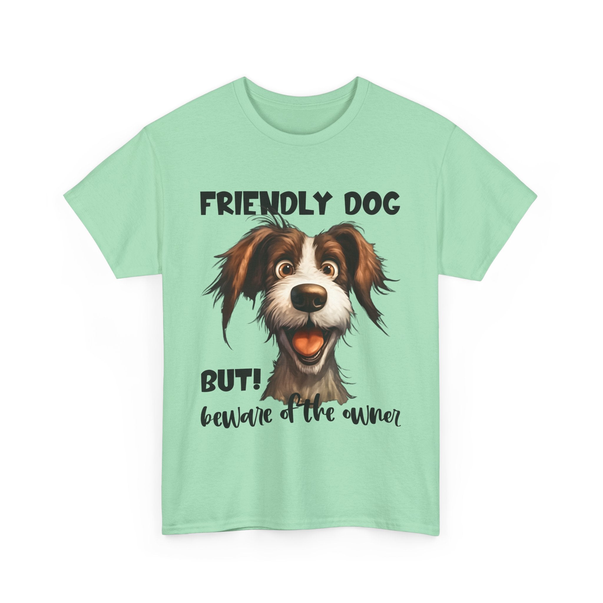 Friendly Dog Unisex Tee - Perfect for Pet Lovers, Gifts for Dog Owners, Casual Wear, Birthday Gifts, Dog-Themed Apparel
