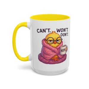 Cozy Cartoon Coffee Mug - Perfect for Lazy Days, Gifts for Friends, Cute Coffee Cups, Inspirational Morning Mug, Funny Beverage Container