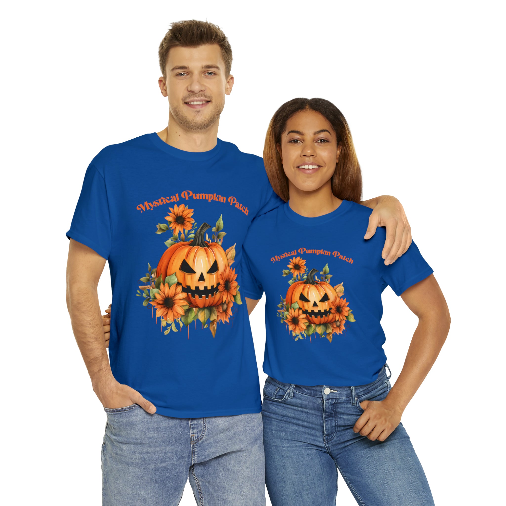 Halloween unisex t shirt mystical pumkin patch fall fun stocking stuffer Unisex Heavy Cotton Tee