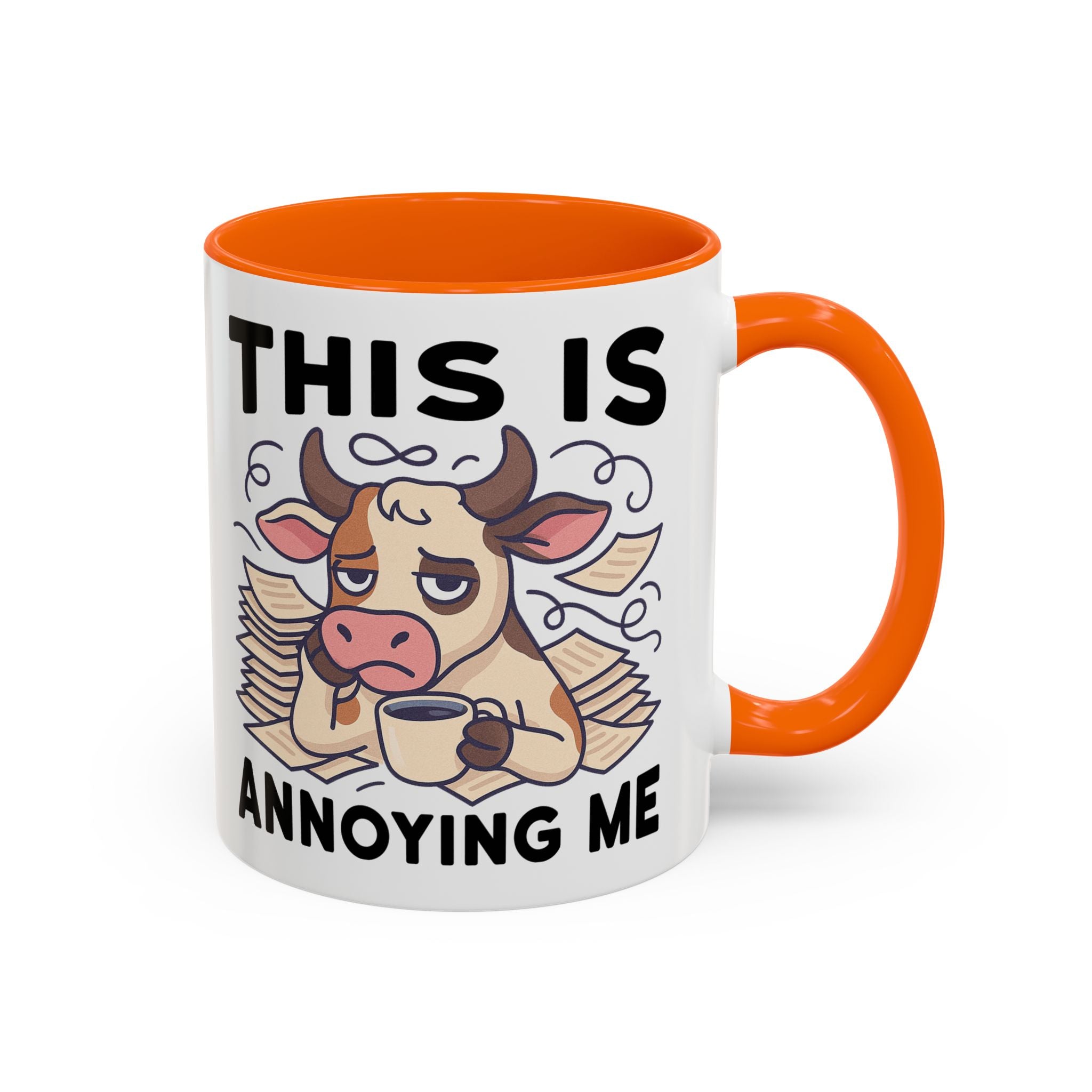 Coffee Mug — "This Is Annoying Me" Cow Funny Accent Mug (11/15 oz)