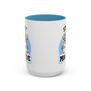 Cute Stay Pawsitive Coffee Mug - Perfect Gift for Dog Lovers mental health
