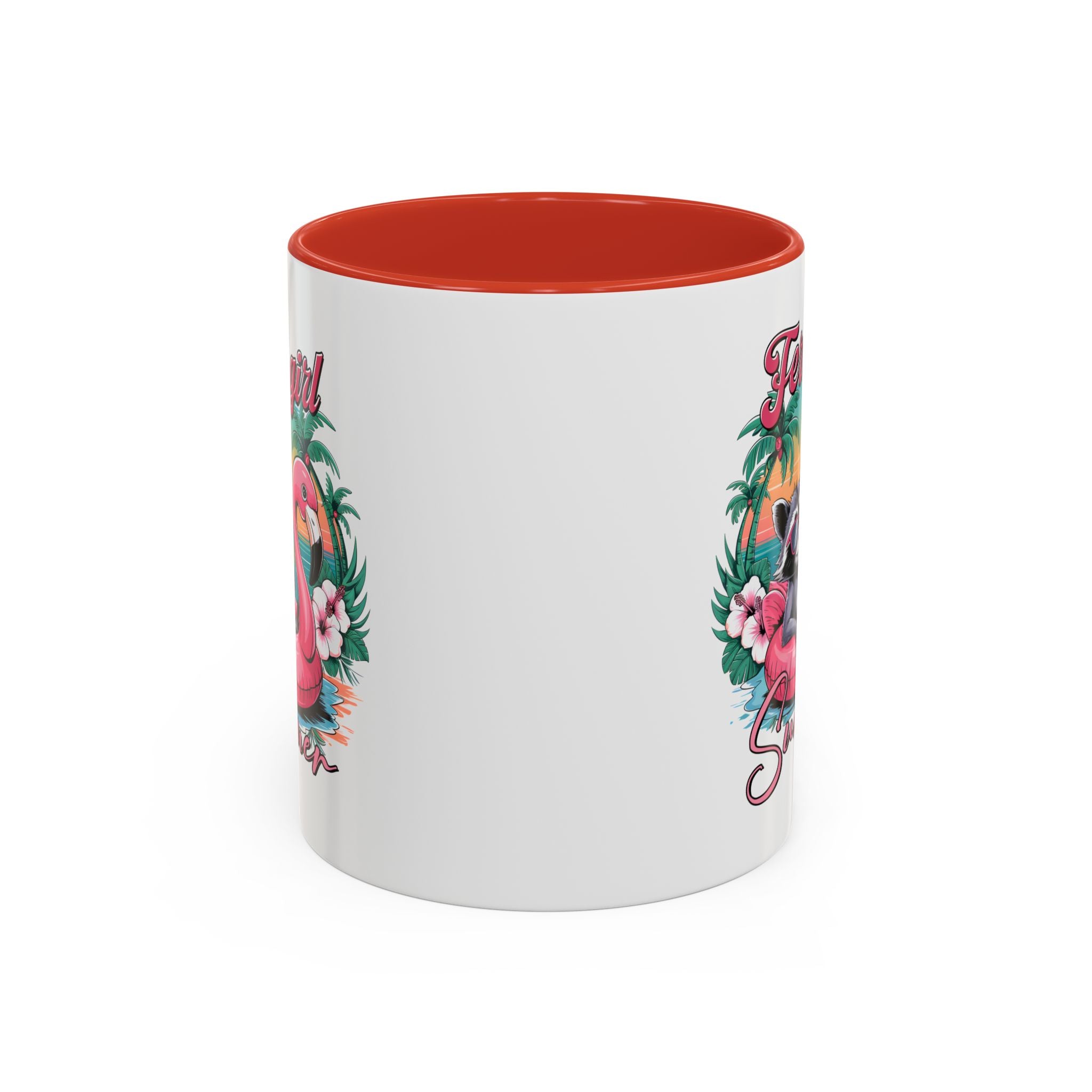 Feral Girl Summer Coffee Mug - Accent Design for Animal Lovers