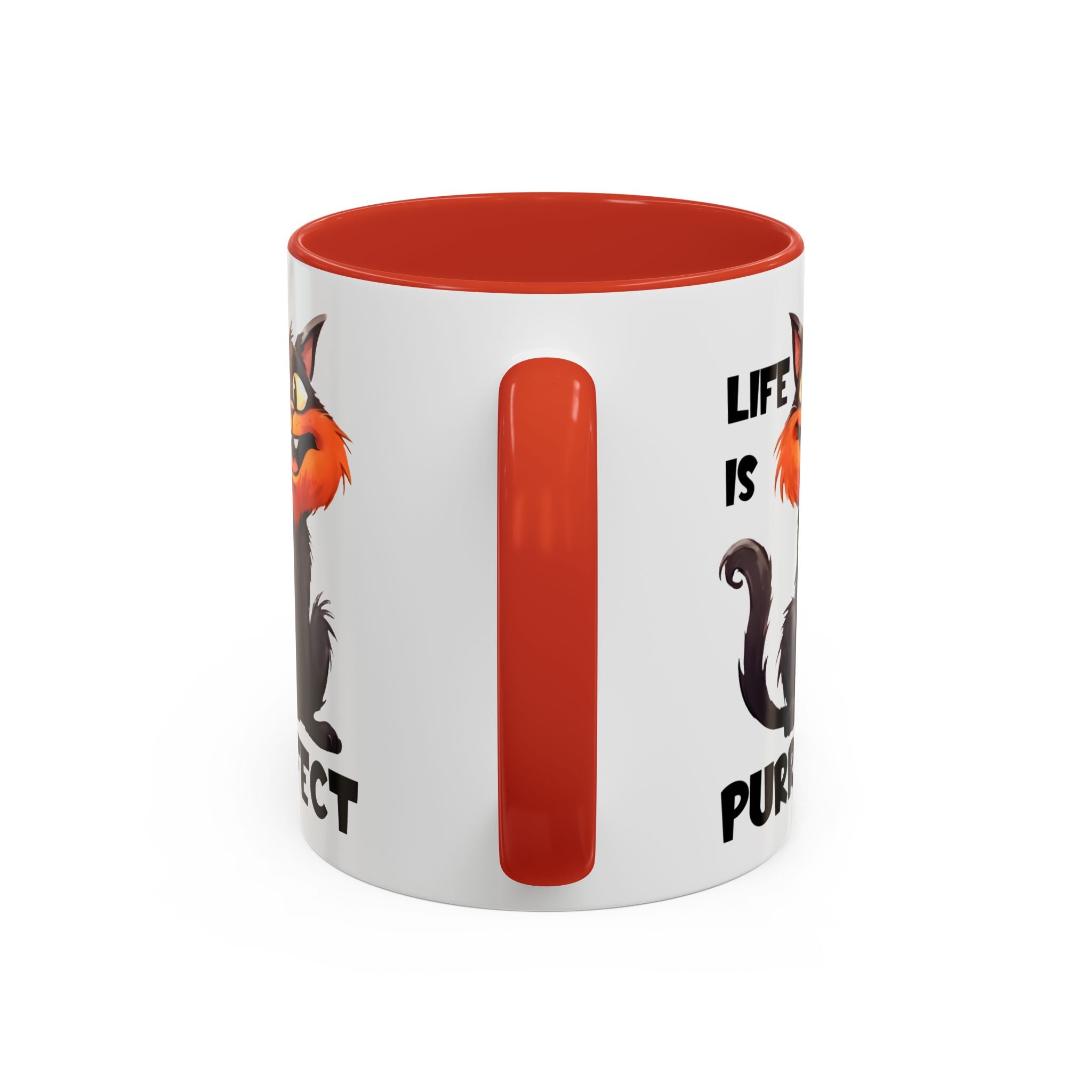 Purrfect Cat Accent Coffee Mug, Cat Lover Gift, Funny Drinkware, Cute Kitchen Accessory, Pet Owner Mug, Unique Gift Idea